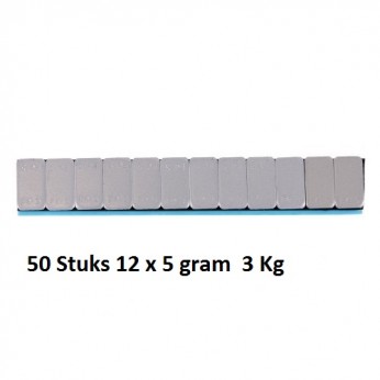 Balanceergewicht Plaklood ijzer 12 x 5g 50 strips